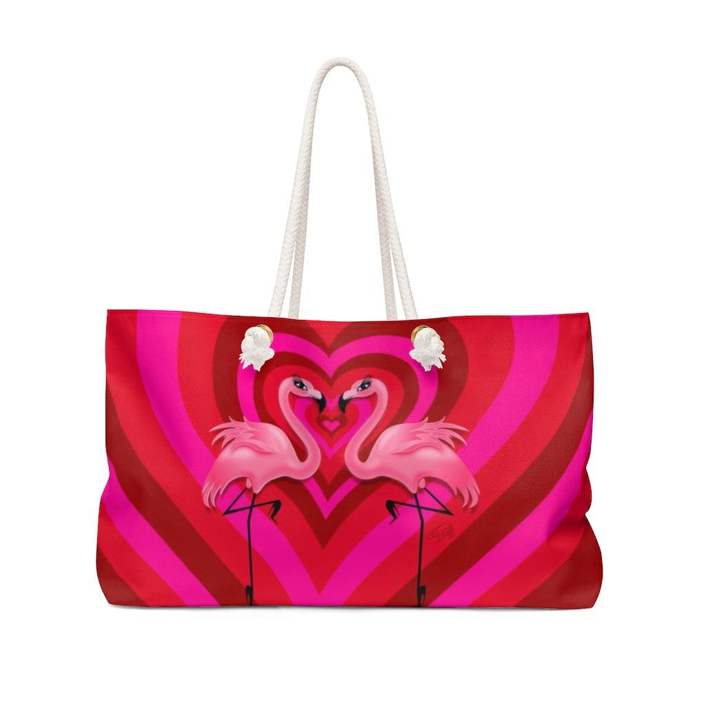Flamingo Love • Weekender Bag