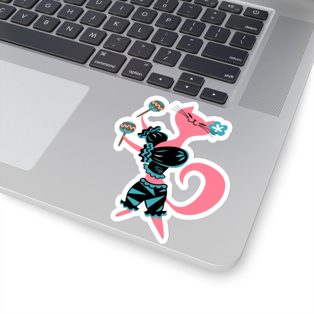 Mambo Kitty Pink • Kiss-Cut Sticker