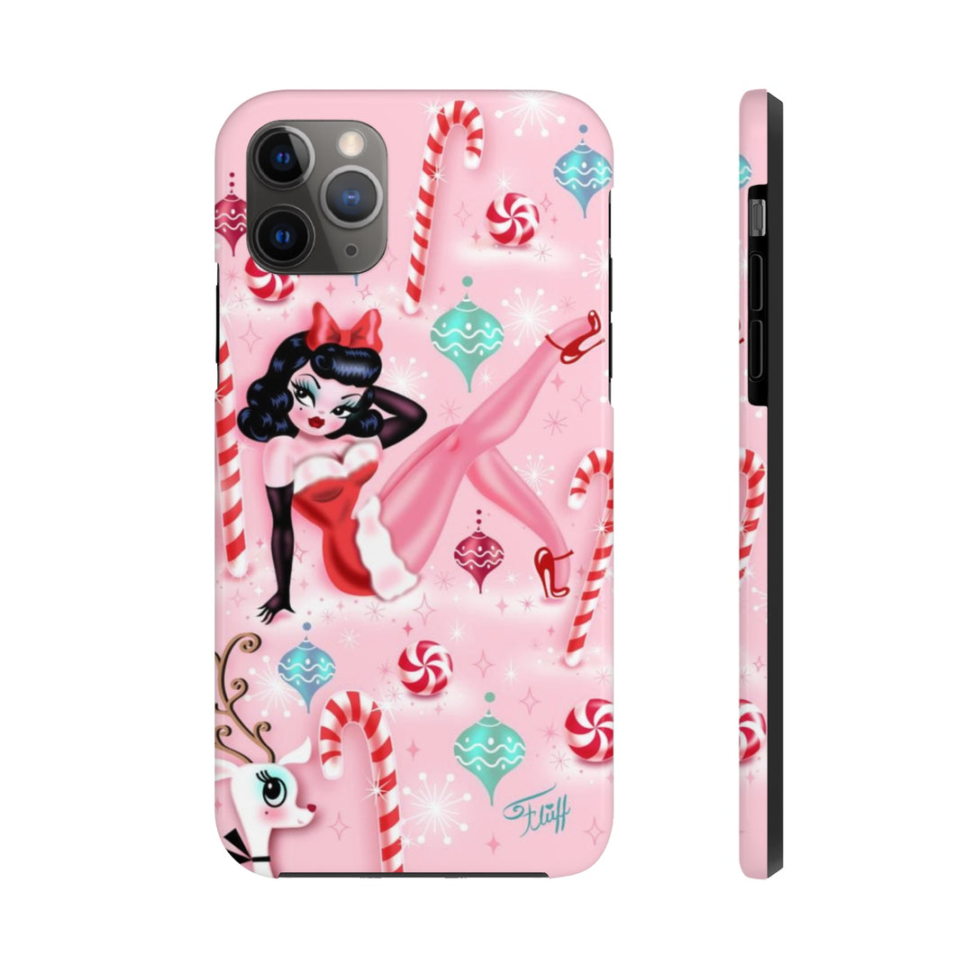 Christmas Pinup Girl • Phone Case