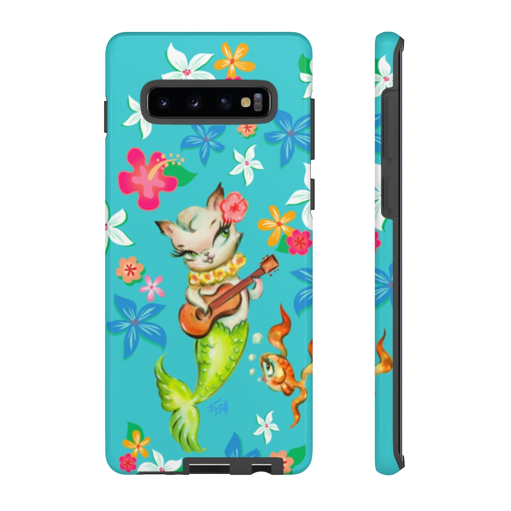 Merkitten with Ukelele • Galaxy Phone Cases