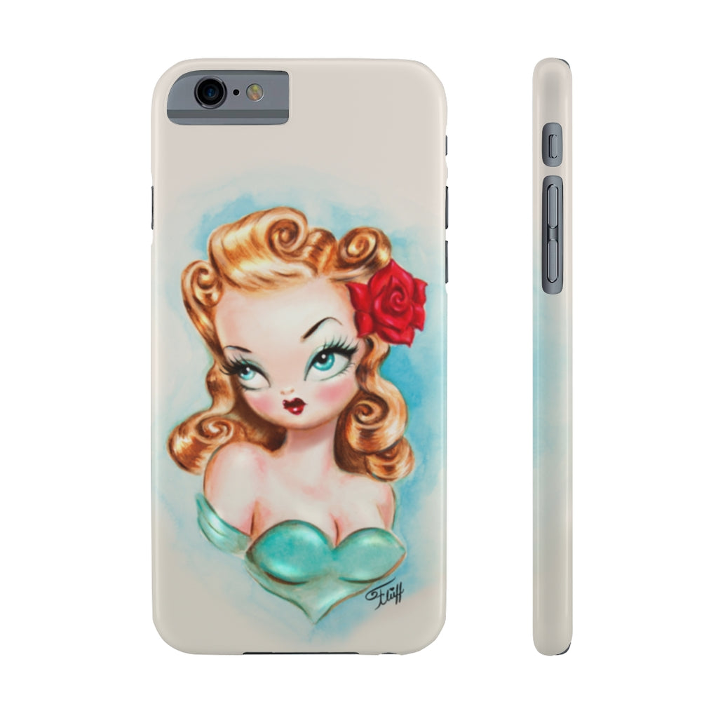 Rockabilly Babydoll Blonde • Case Mate Slim Phone Case