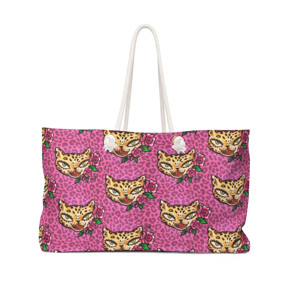 Leopard Kitty • Weekender Bag