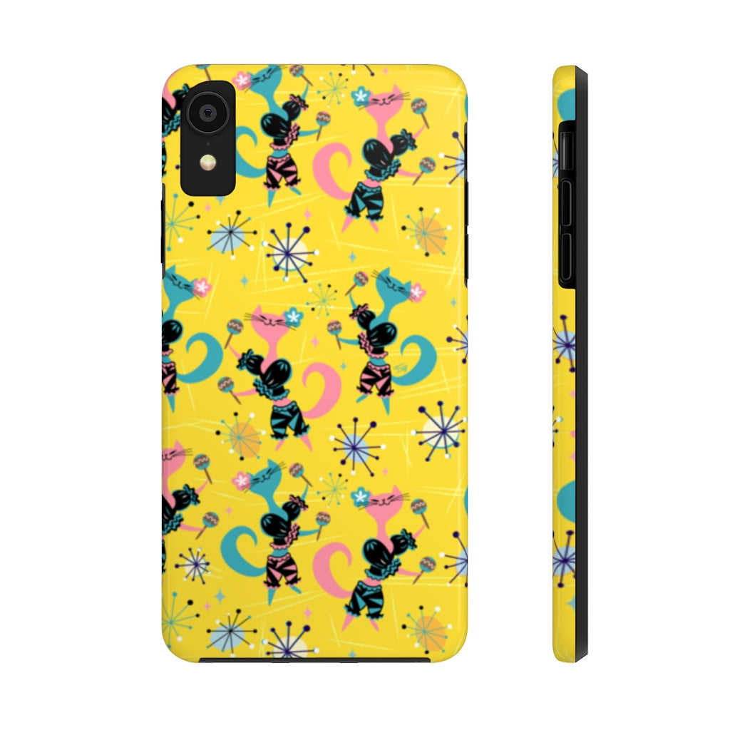 Mambo Kitties Yellow • Phone Cases