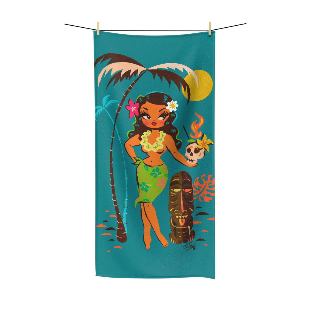 Tiki Temptress • With Skull Mug • Towel