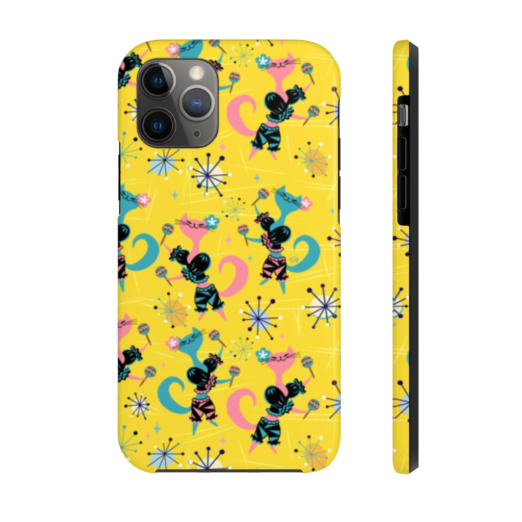 Mambo Kitties Yellow • Phone Cases