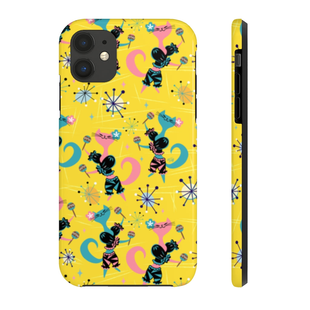 Mambo Kitties Yellow • Phone Cases