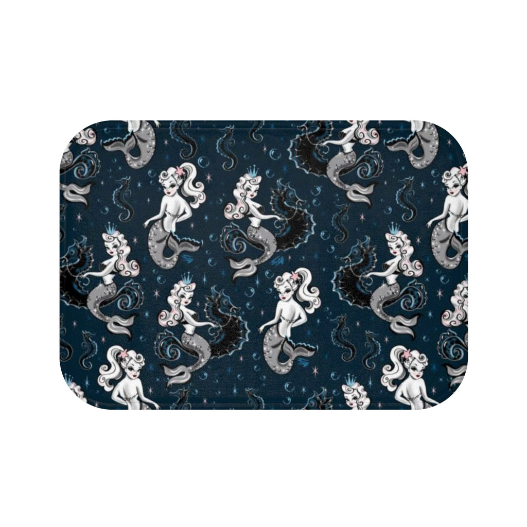 Pearla on Deep Blue • Bath Mat