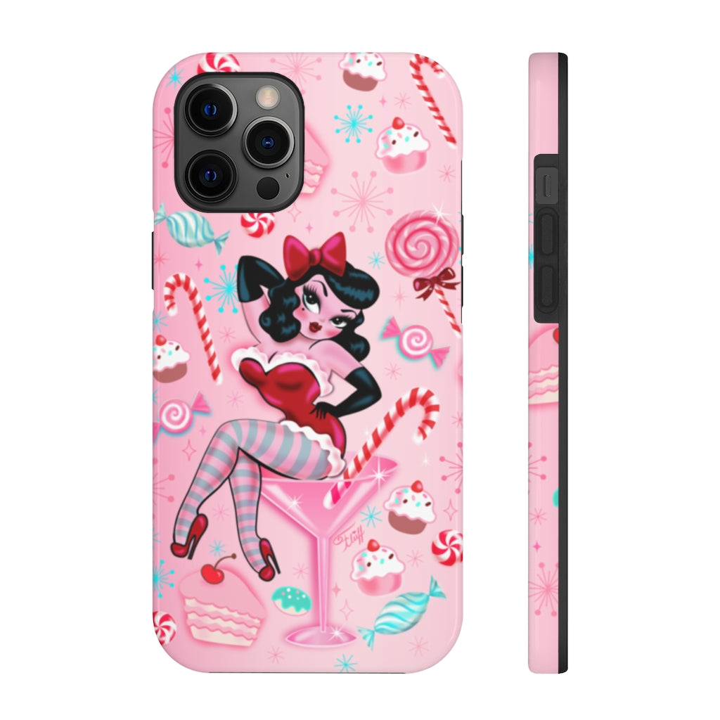 Candy Cane Martini Girl • Case Mate Tough Phone Cases