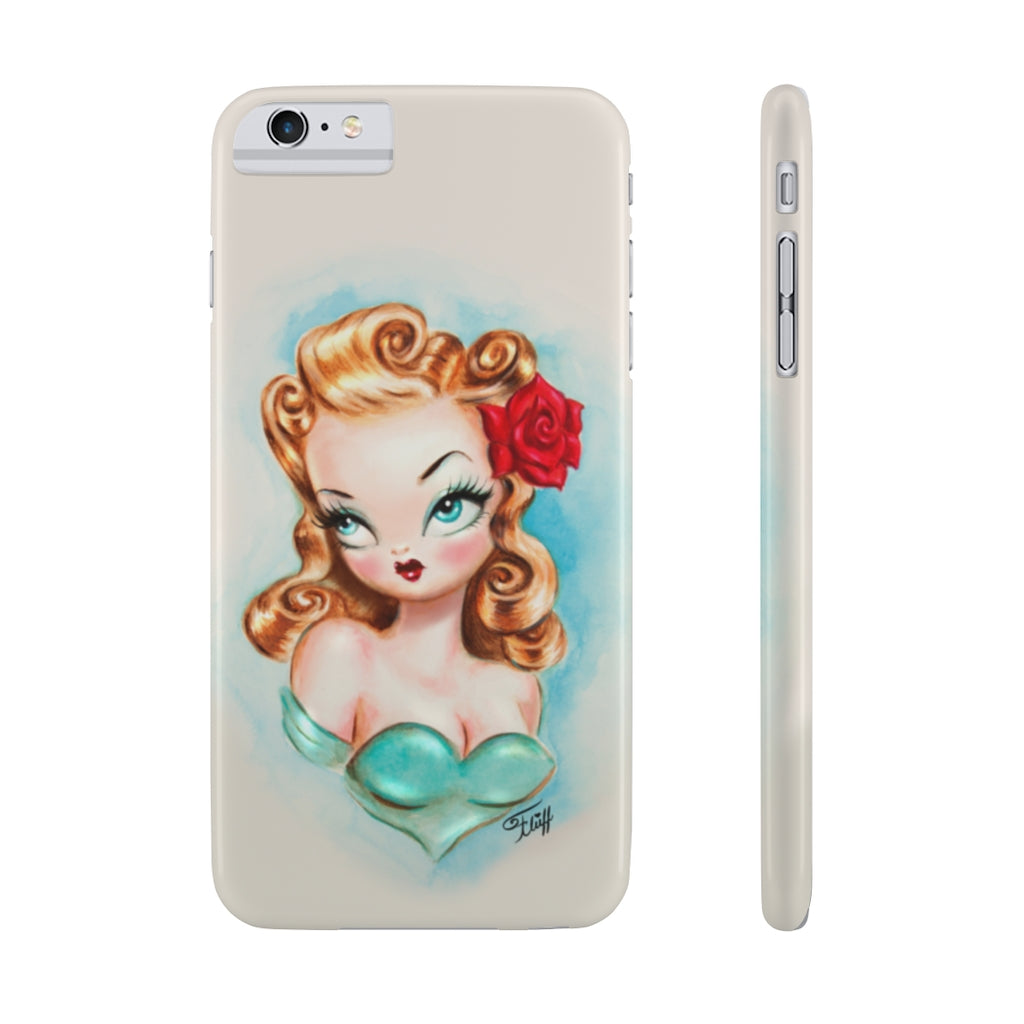 Rockabilly Babydoll Blonde • Case Mate Slim Phone Case