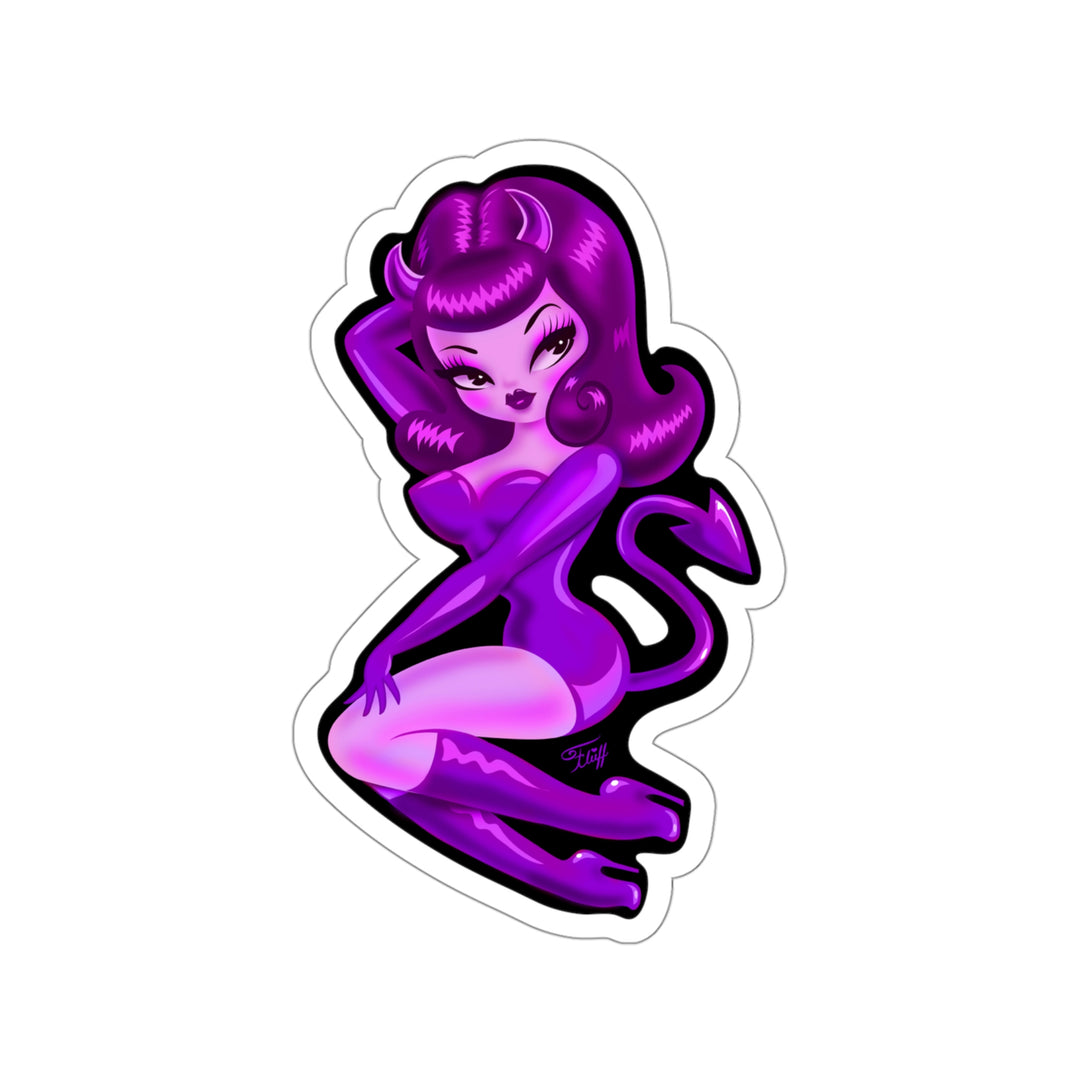 She Devil Purple • Kiss-Cut Sticker