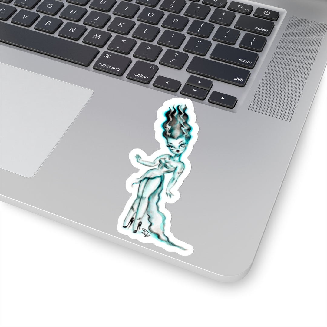 Pinup Bride of Frankenstein • Kiss-Cut Sticker