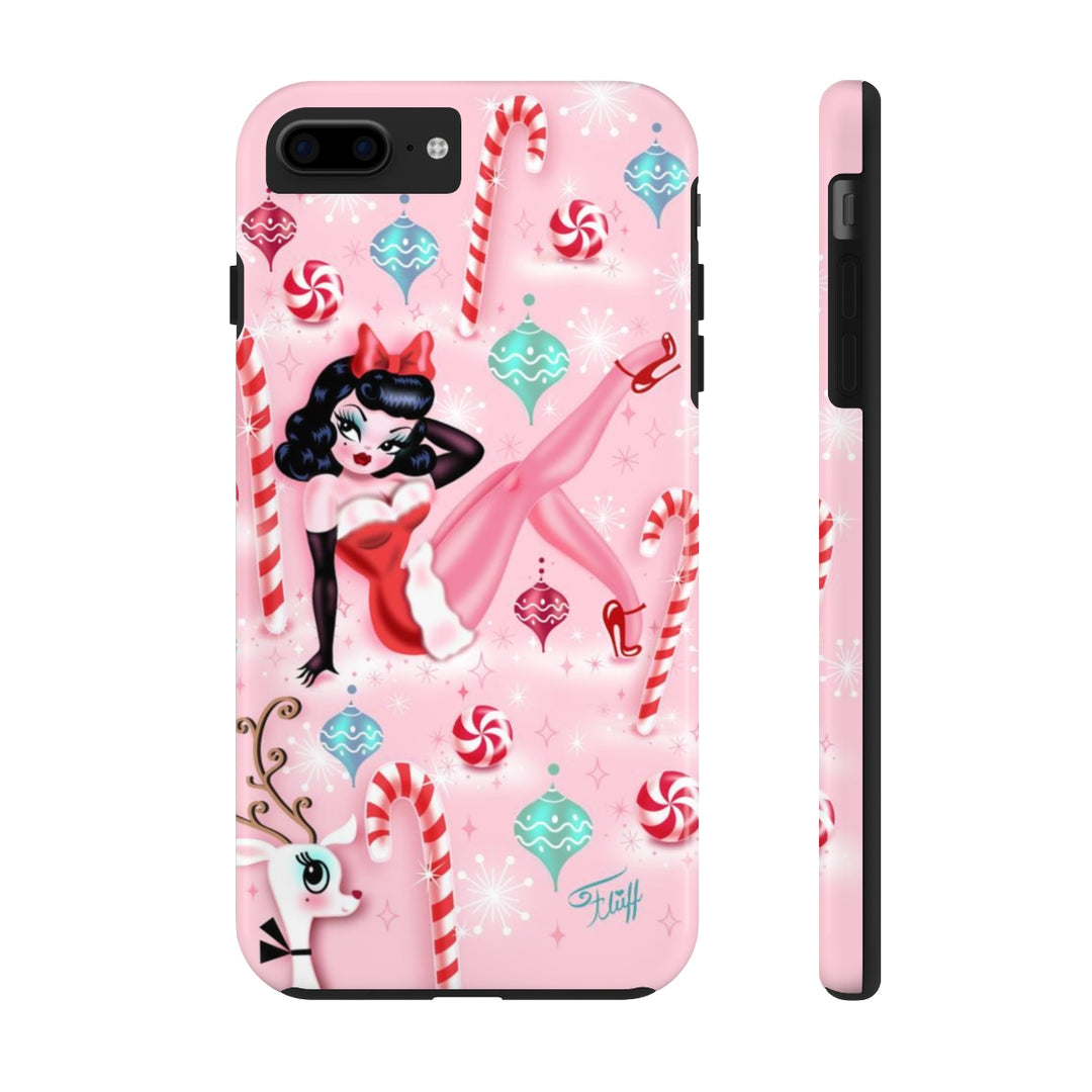 Christmas Pinup Girl • Phone Case