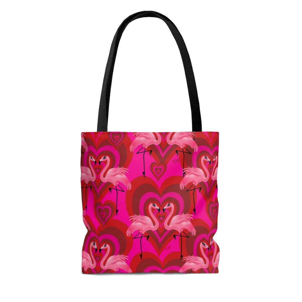 Flamingo Love Pattern • Tote Bag