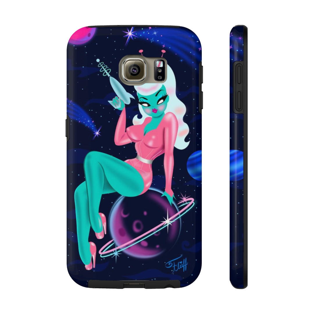 Alien Girl on Saturn • Phone Case