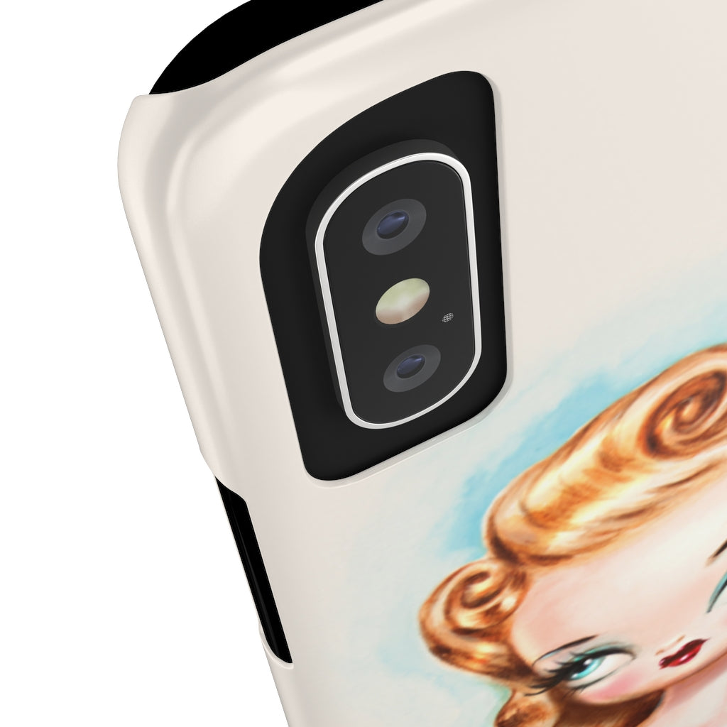 Rockabilly Babydoll Blonde • Case Mate Slim Phone Case