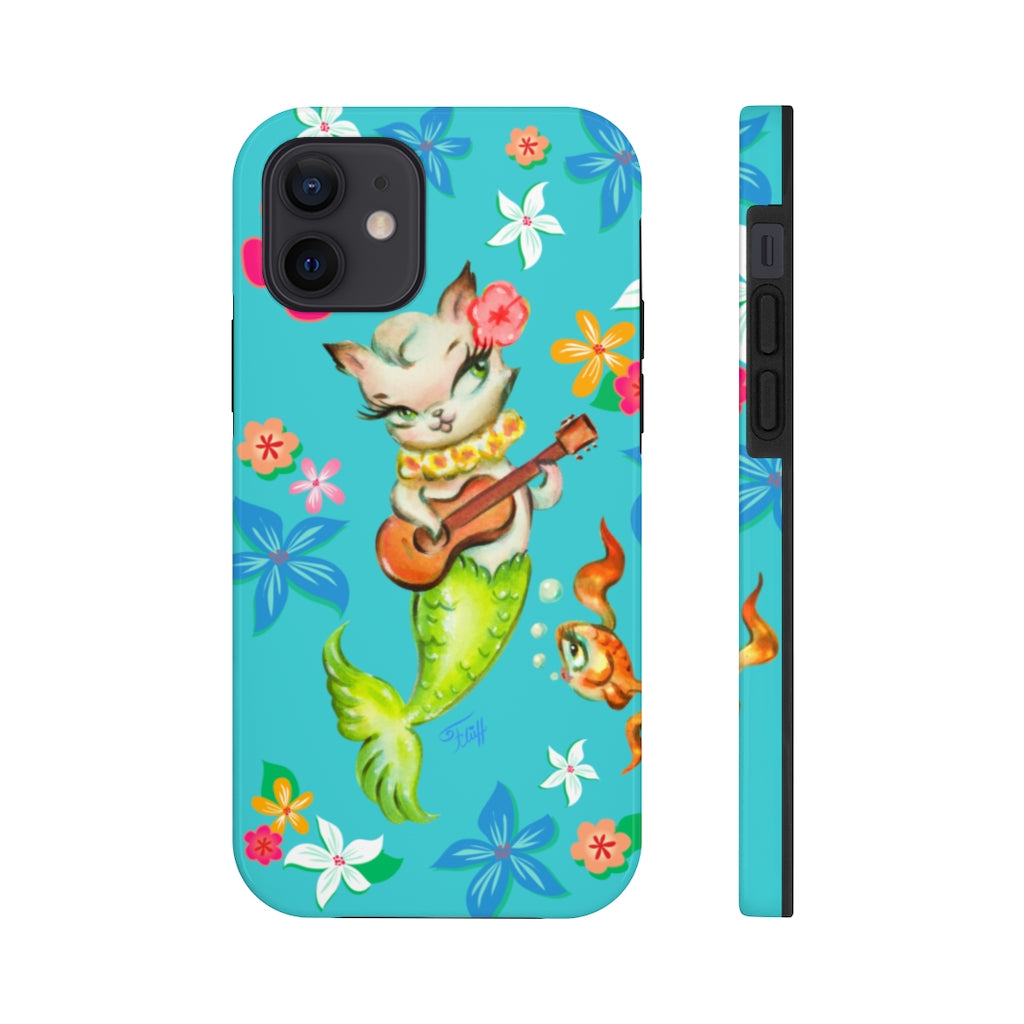 Merkitten with Ukelele • Phone Cases