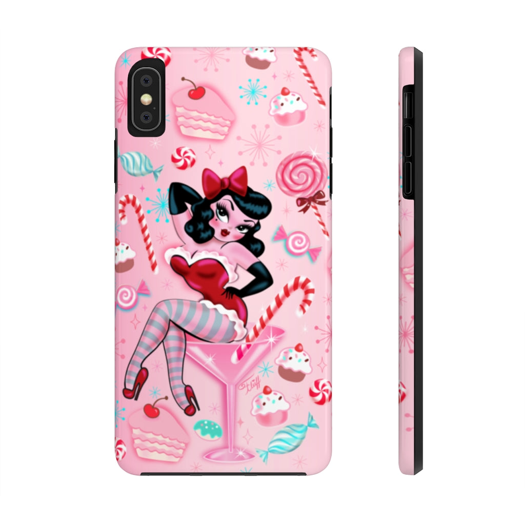 Candy Cane Martini Girl • Case Mate Tough Phone Cases