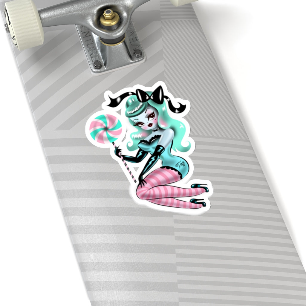 Mint Sugar Pinup Doll • Kiss-Cut Sticker