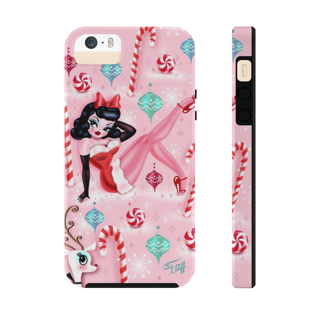 Christmas Pinup Girl • Phone Case