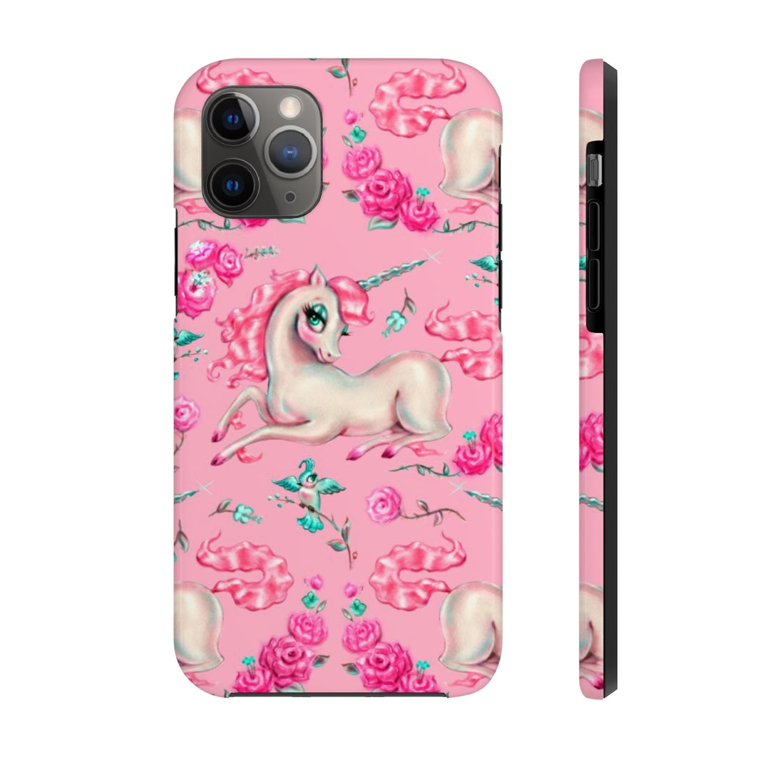 Unicorns and Roses on Pink • Phone Case