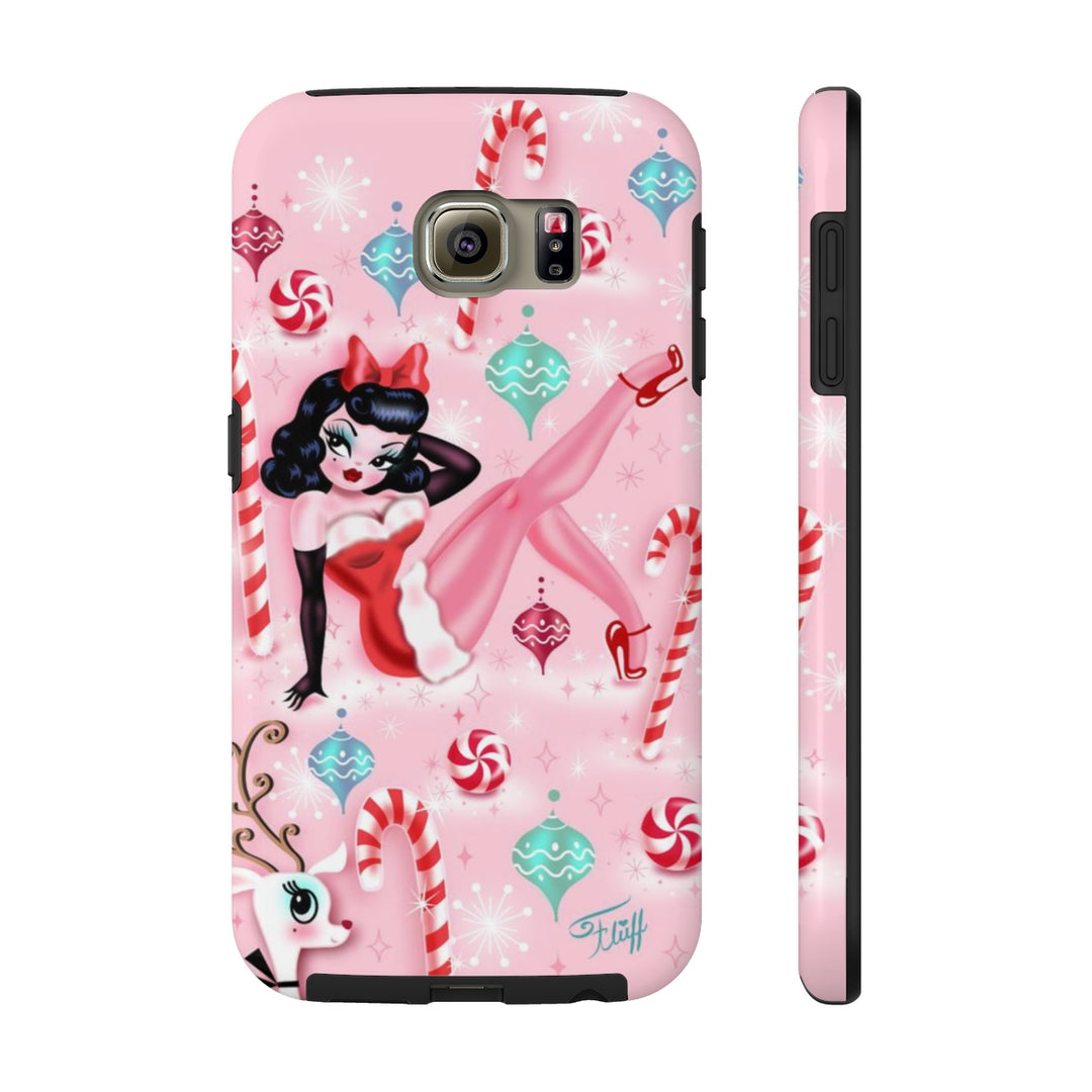 Christmas Pinup Girl • Phone Case