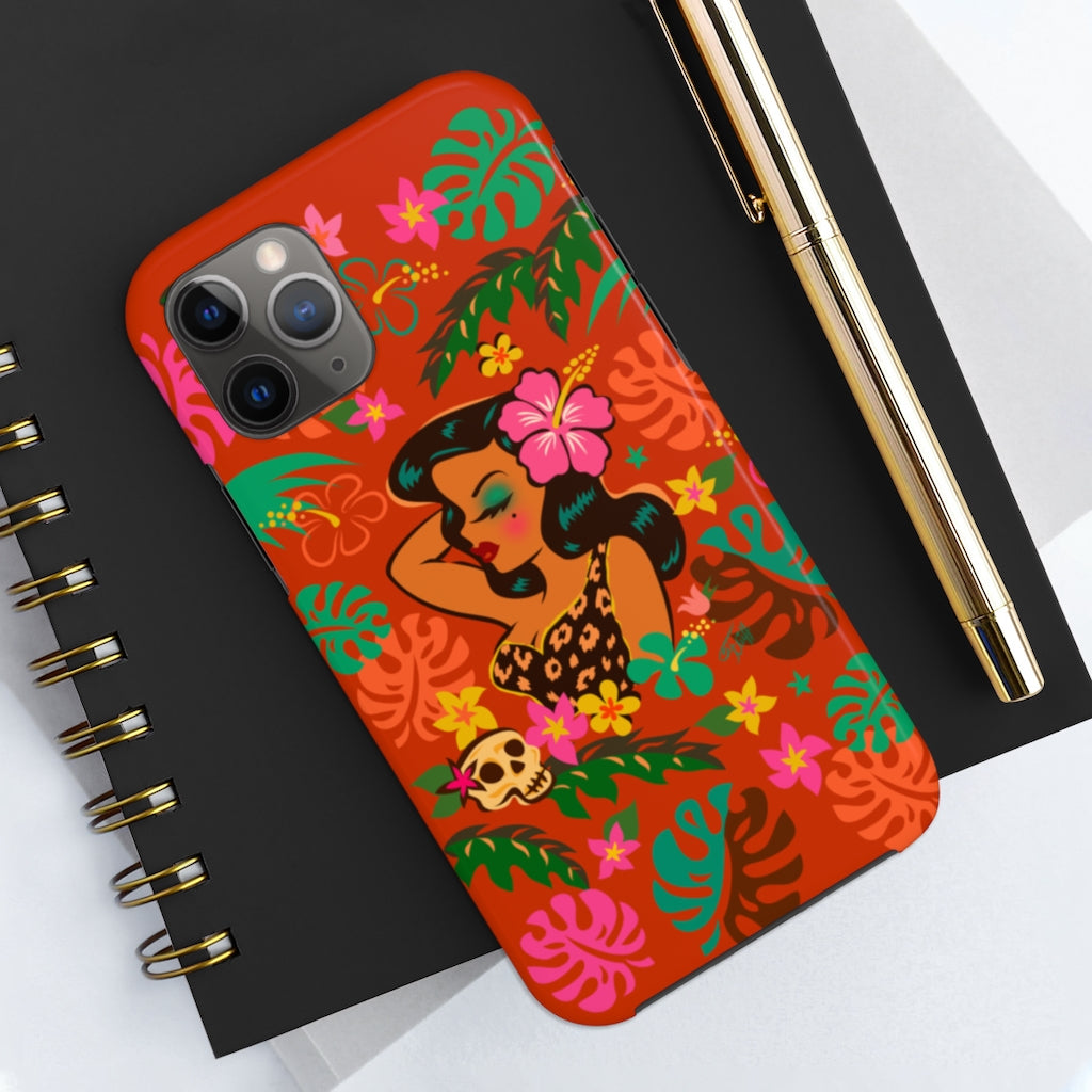 Tiki Temptress - Tropical Doll • Phone Case