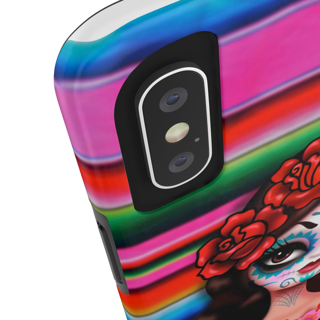 Day of the Dead Girl on Sarape • Phone Case