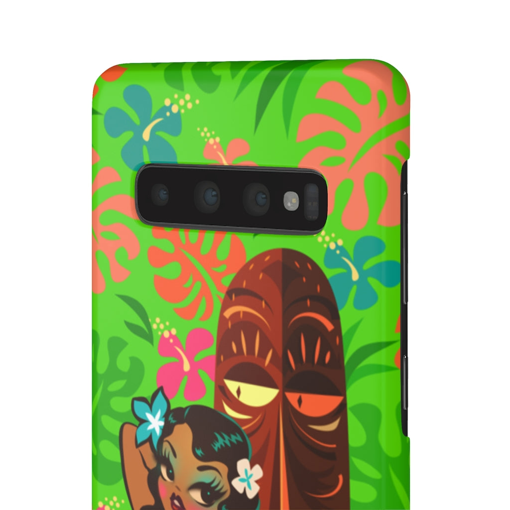 Tiki Temptress in Pink Leopard Print • Samsung Galaxy Phone Case