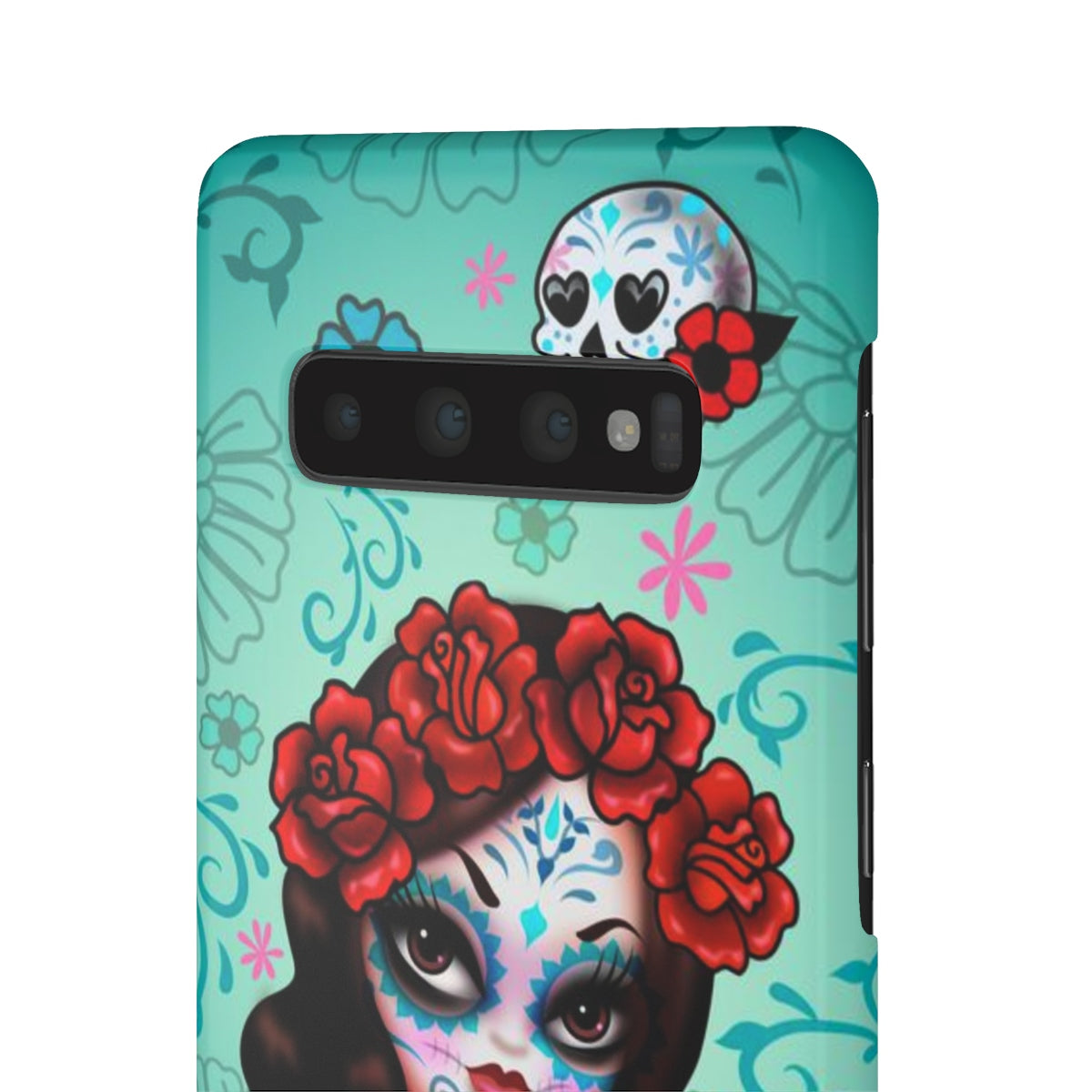 Sugar Skull Girl with Roses • Samsung Galaxy Phone Case