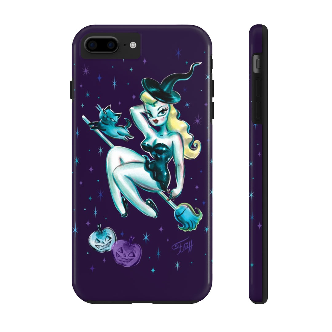 Blonde Witch with Kitty • Phone Case