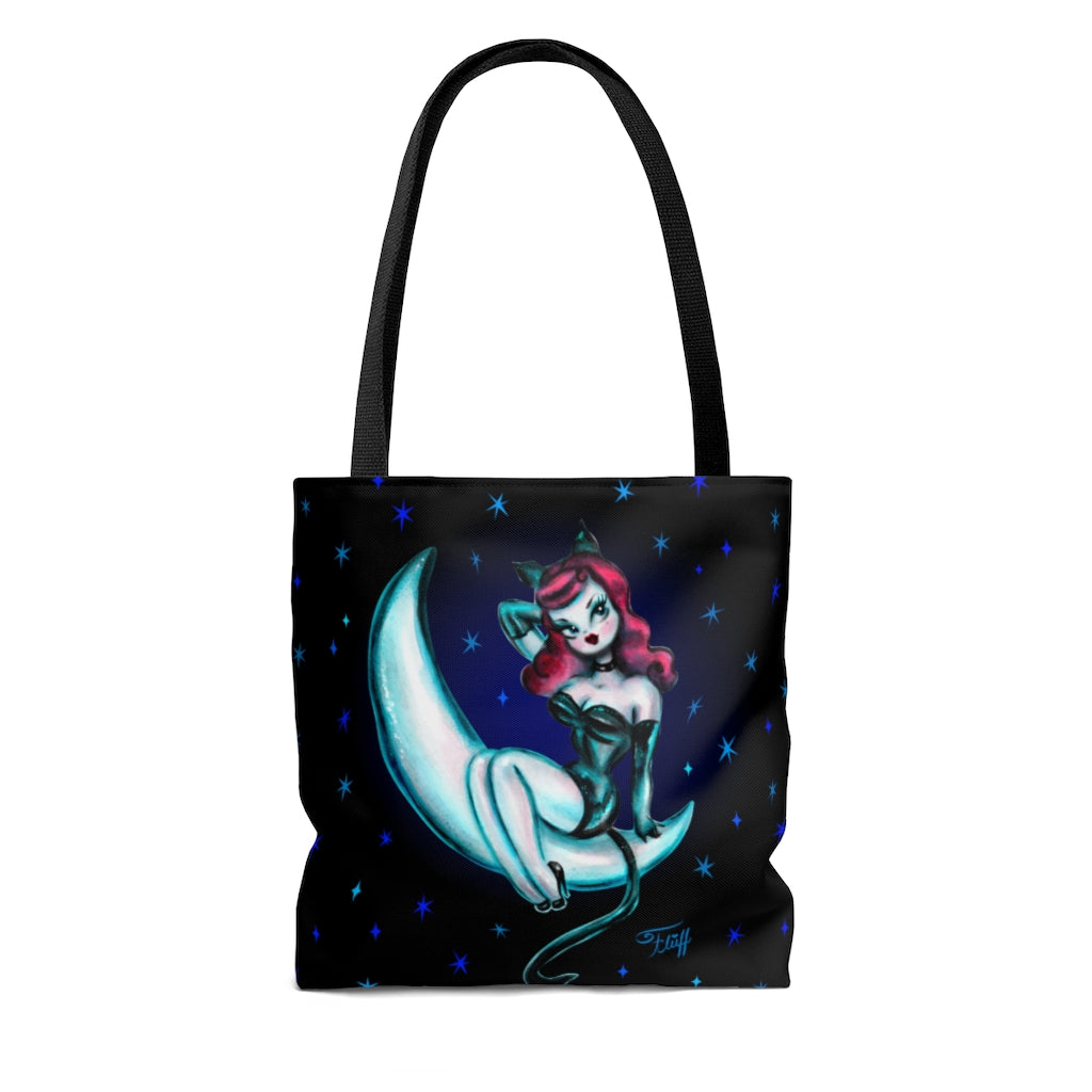 Kitten on the Moon • Tote Bag