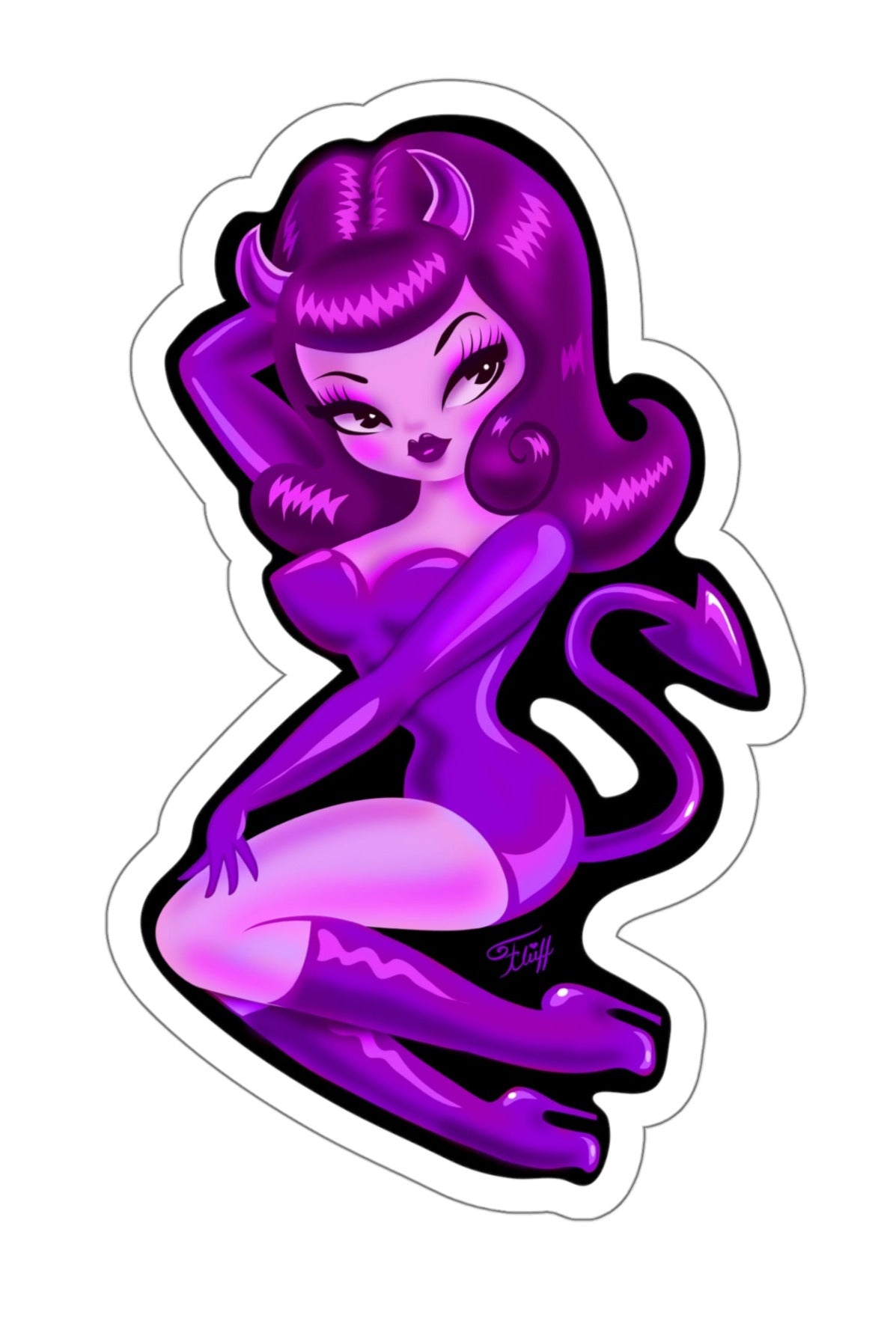She Devil Purple • Kiss-Cut Sticker