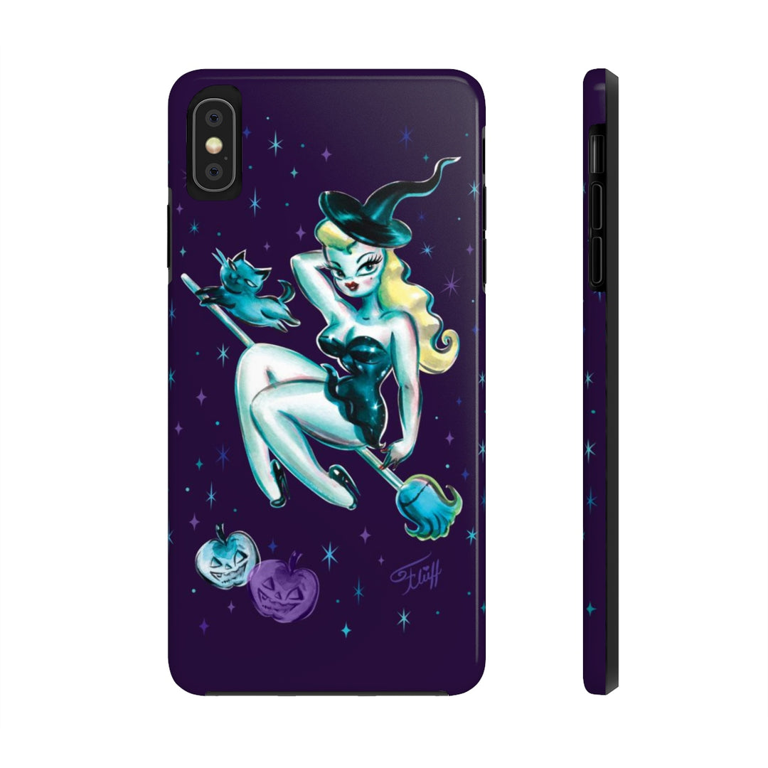 Blonde Witch with Kitty • Phone Case