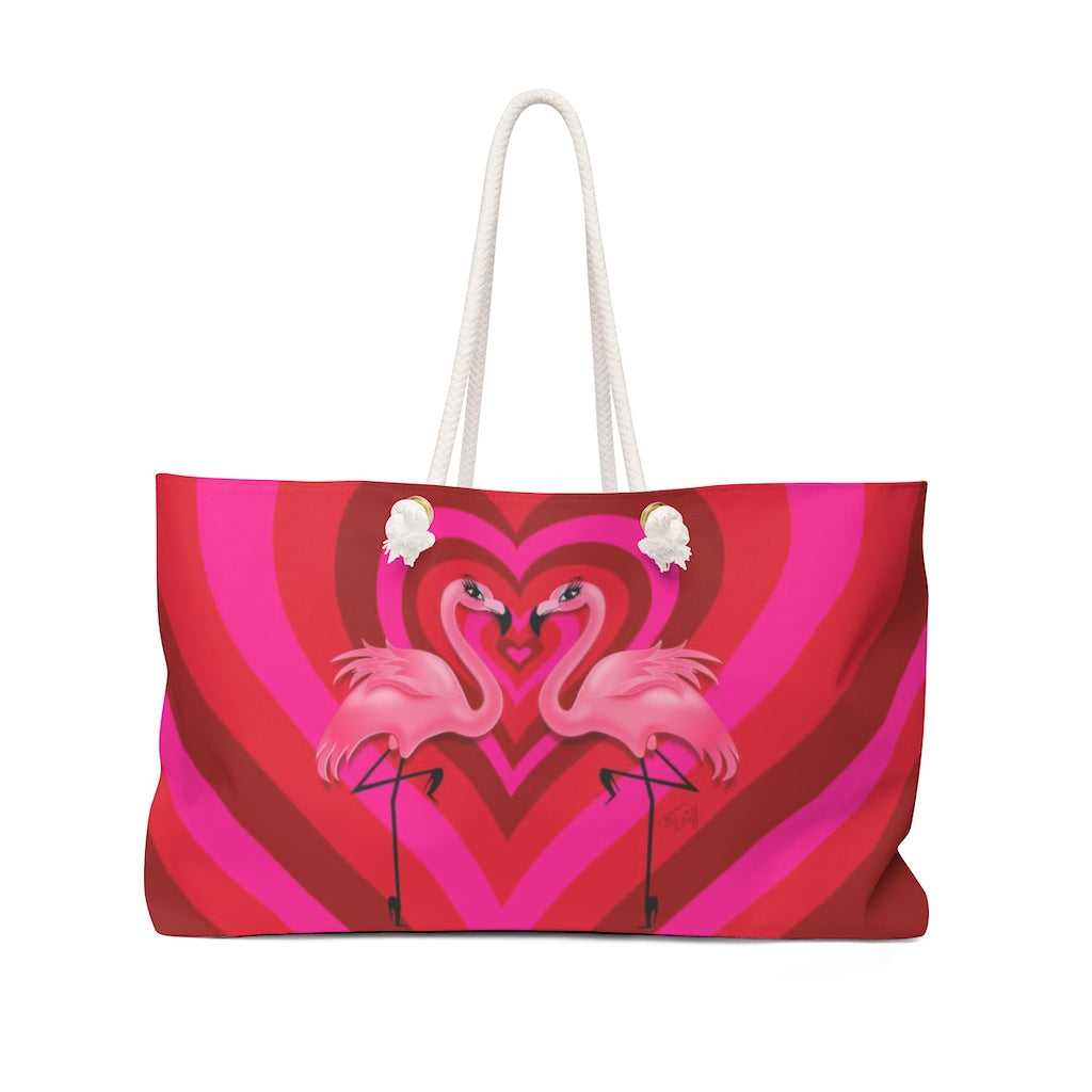 Flamingo Love • Weekender Bag