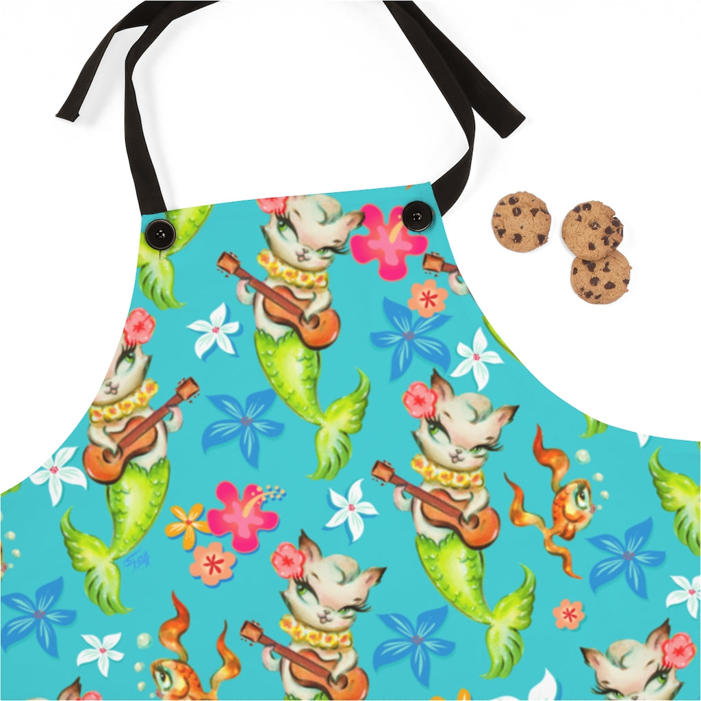 Merkitten with Ukelele • Apron