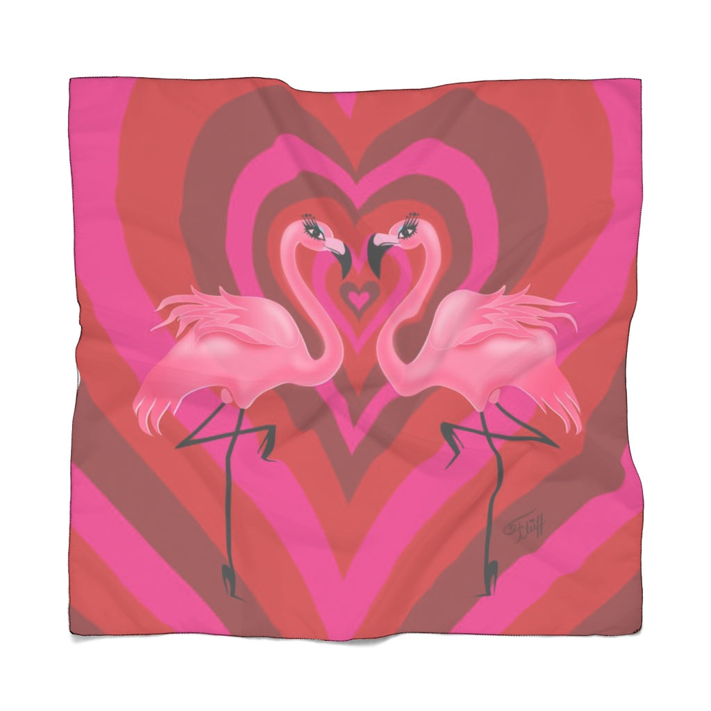Flamingo Love • Chiffon Scarf