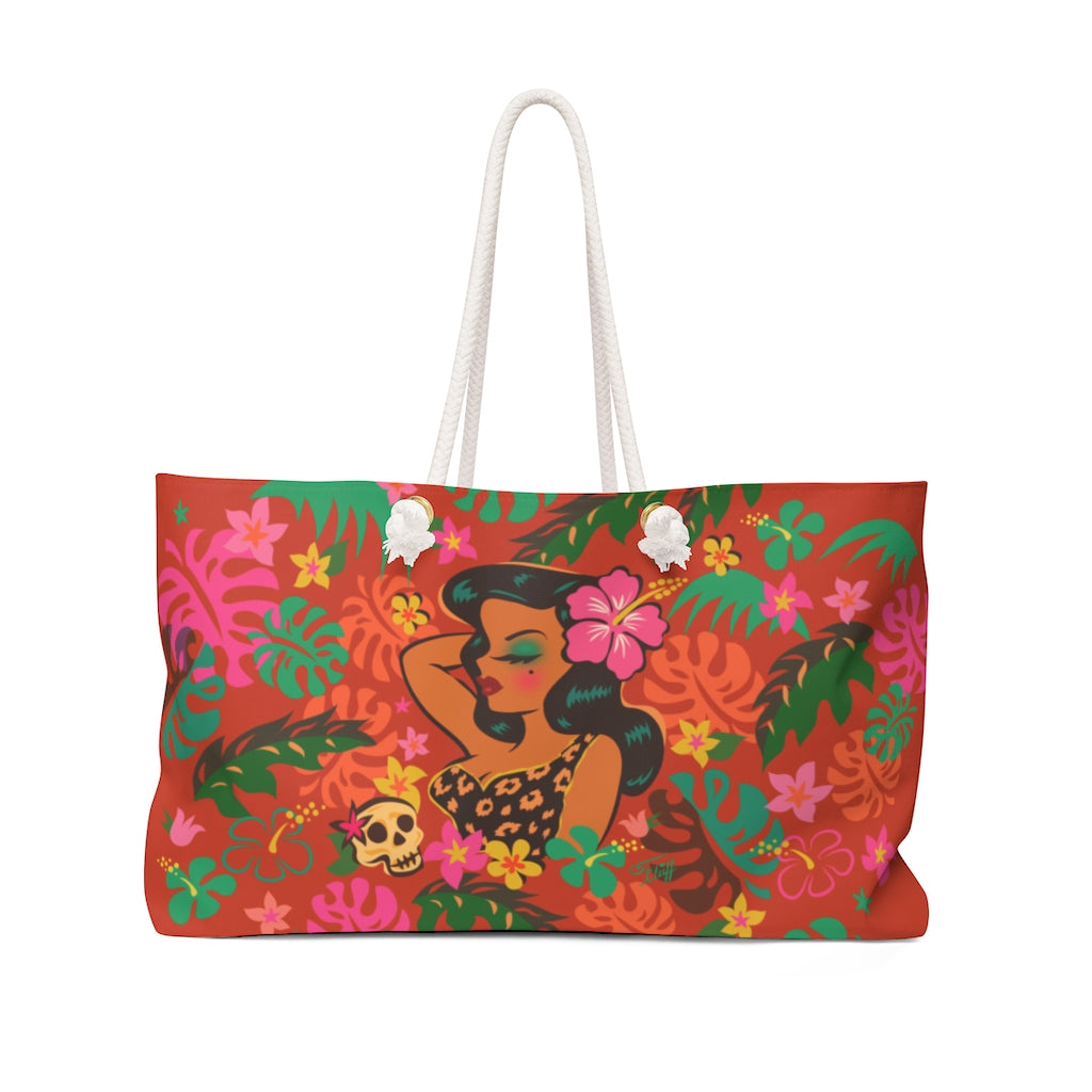 Tiki Temptress - Tropical Doll • Weekender Bag