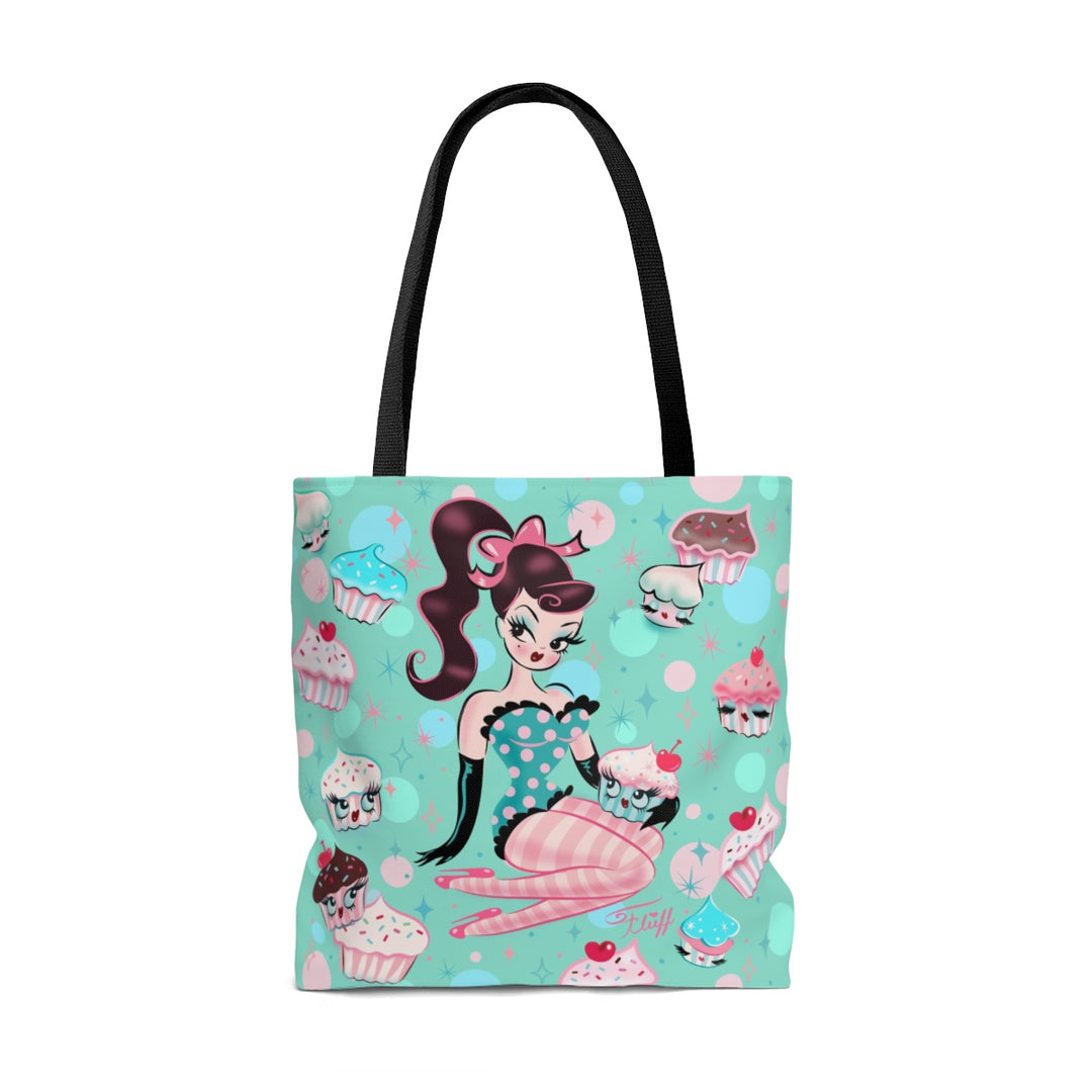 Cupcake Doll with Chocolate Hair • Tote Bag