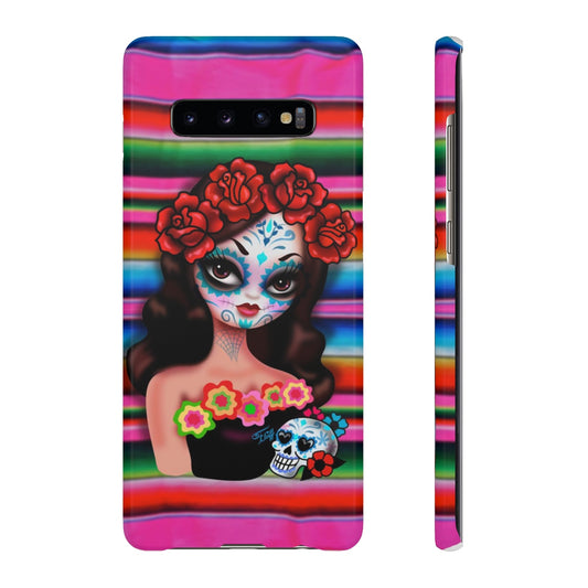 Day of the Dead Girl on Sarape • Samsung Galaxy Phone Case