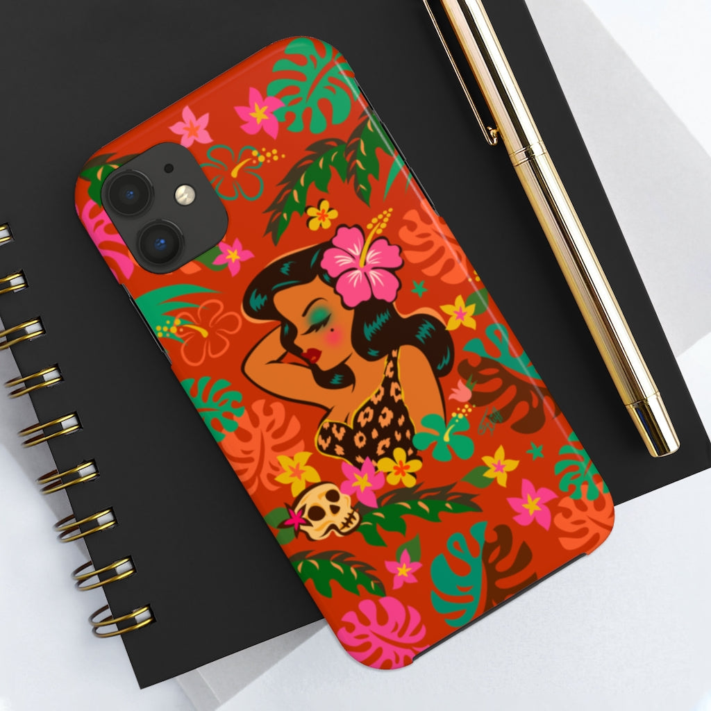 Tiki Temptress - Tropical Doll • Phone Case