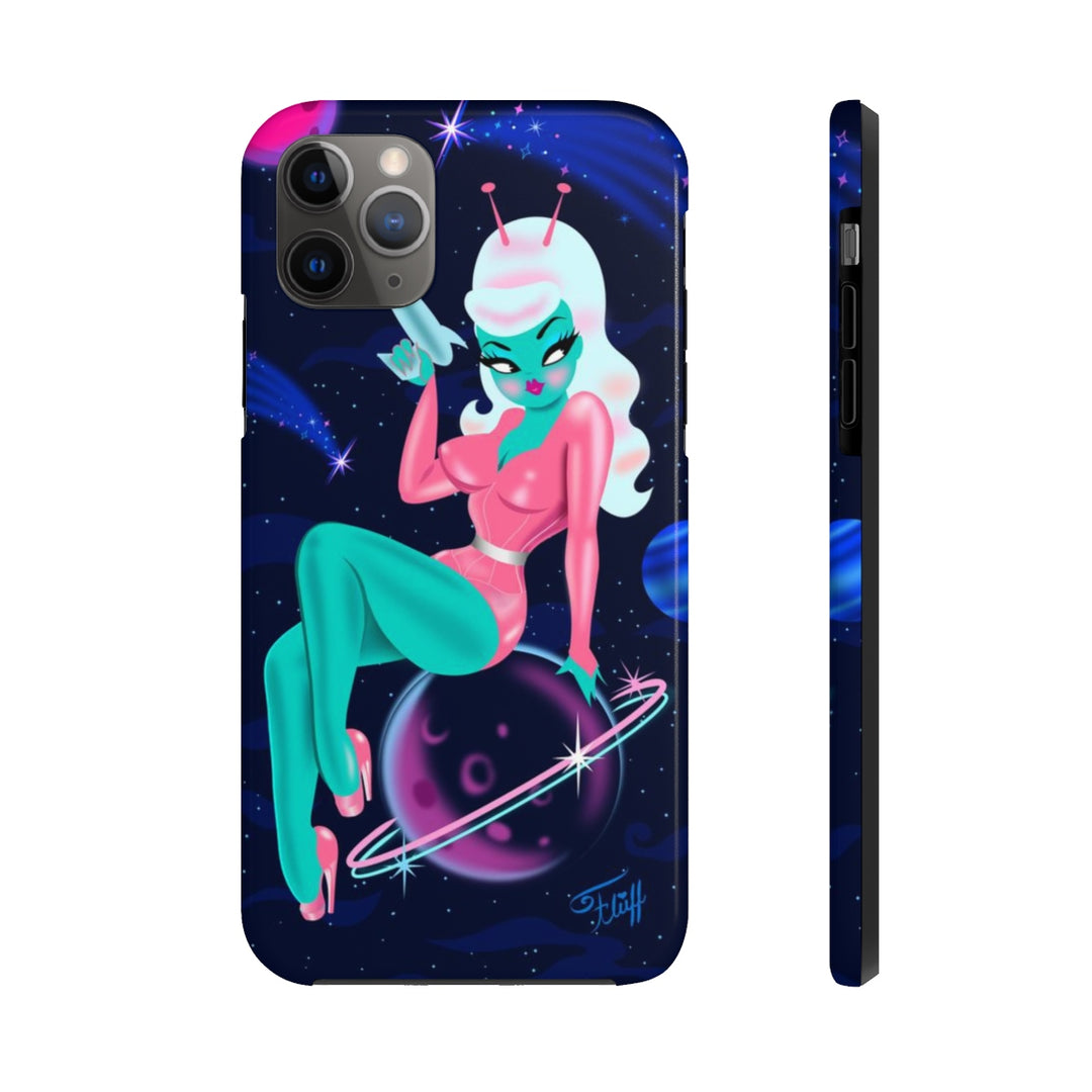 Alien Girl on Saturn • Phone Case