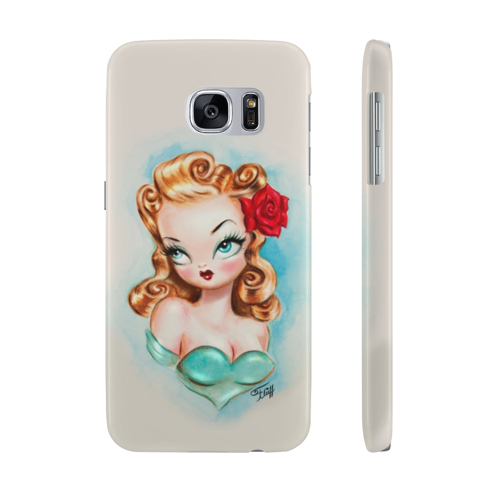 Rockabilly Babydoll Blonde • Case Mate Slim Phone Case