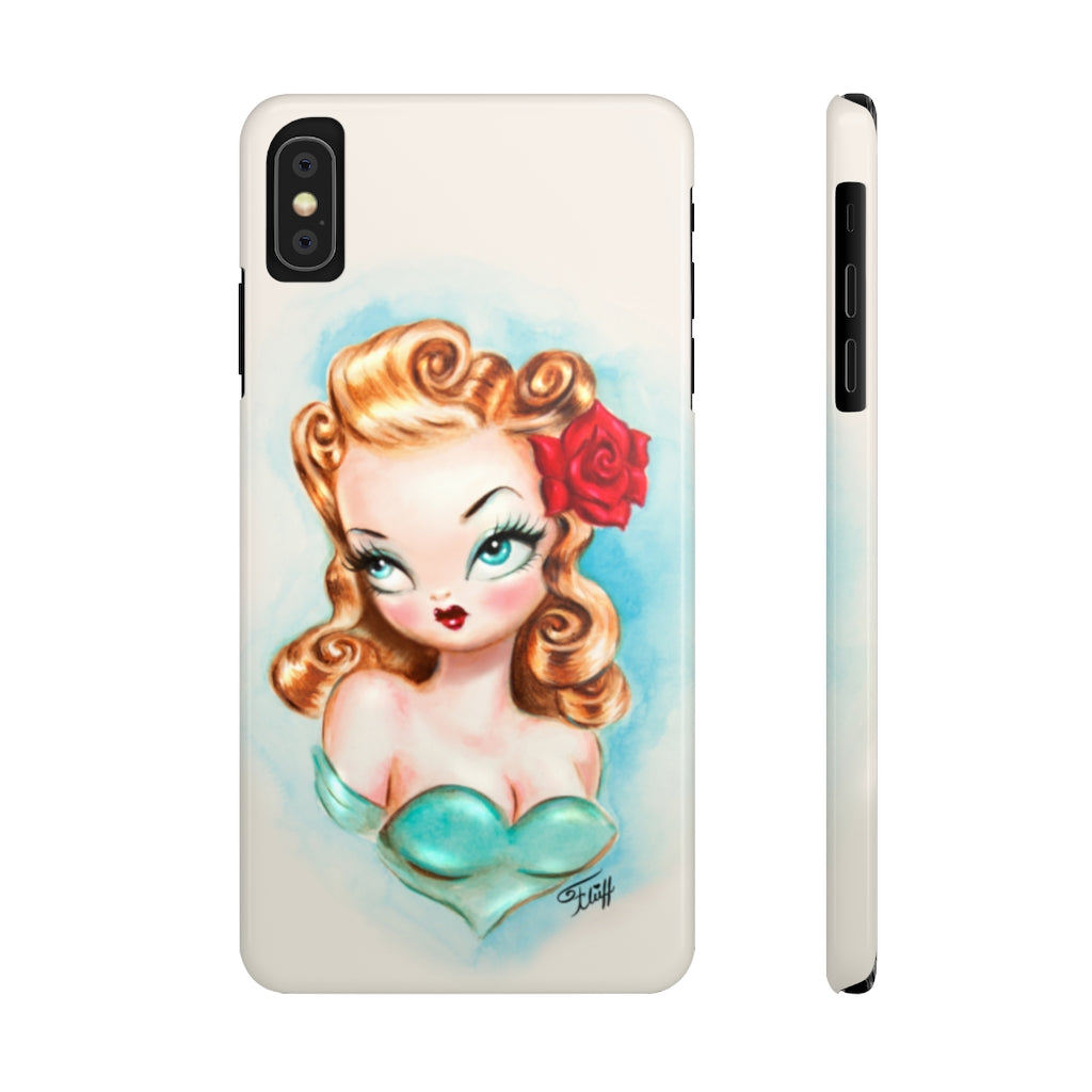 Rockabilly Babydoll Blonde • Case Mate Slim Phone Case