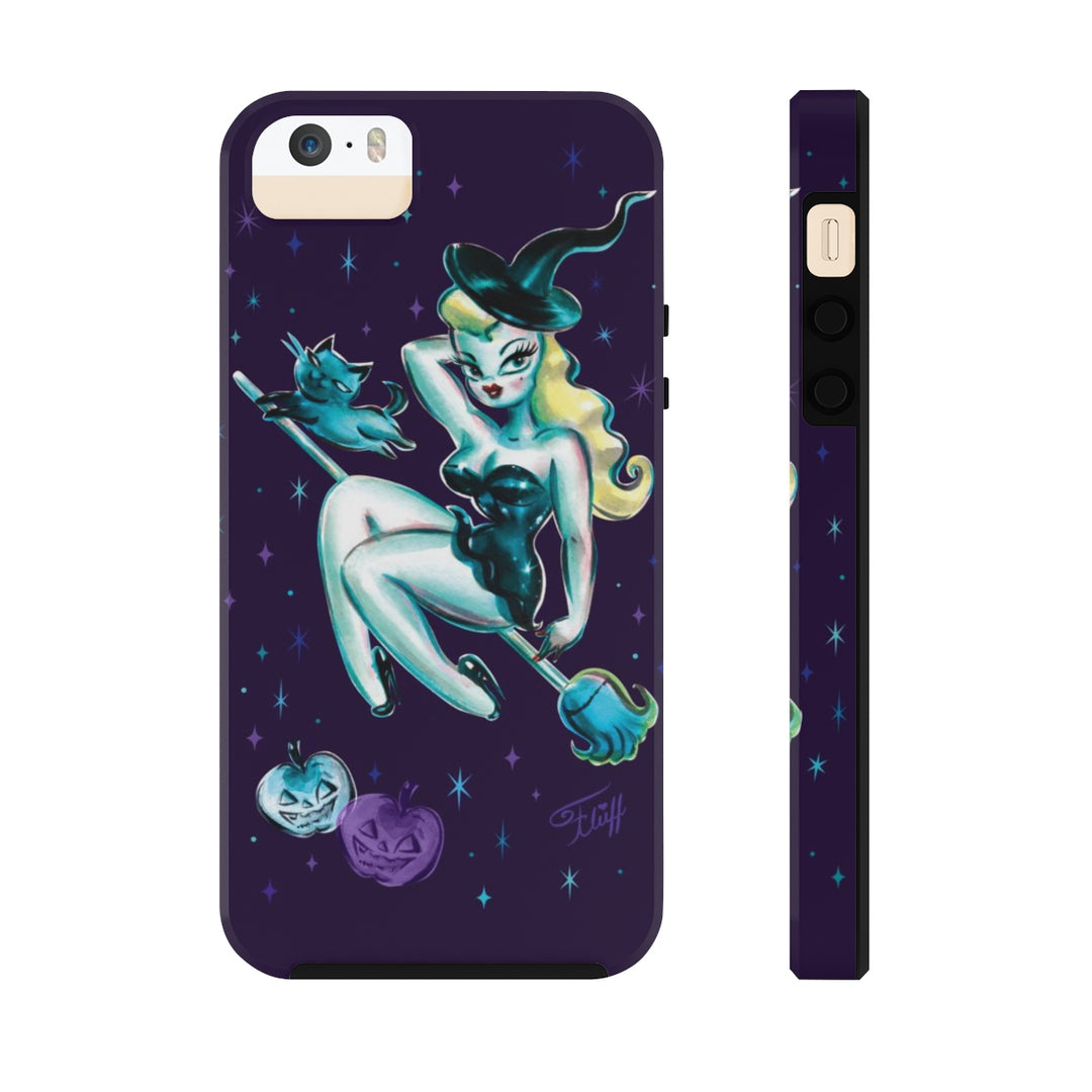 Blonde Witch with Kitty • Phone Case