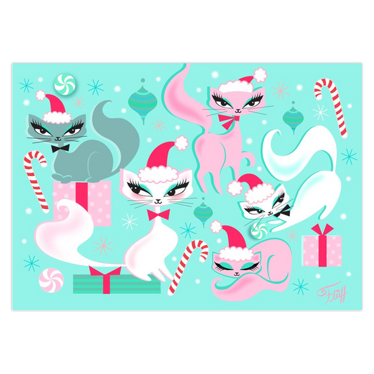 Swanky Kitty Christmas • Cards Set of 10