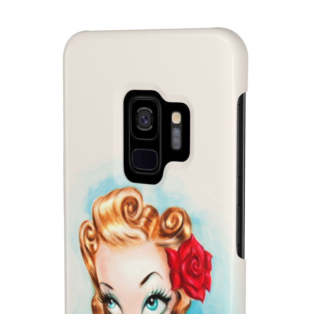 Rockabilly Babydoll Blonde • Case Mate Slim Phone Case