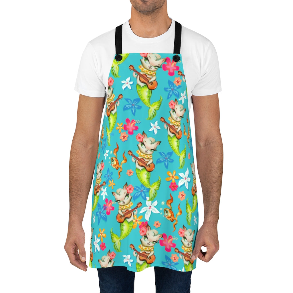 Merkitten with Ukelele • Apron