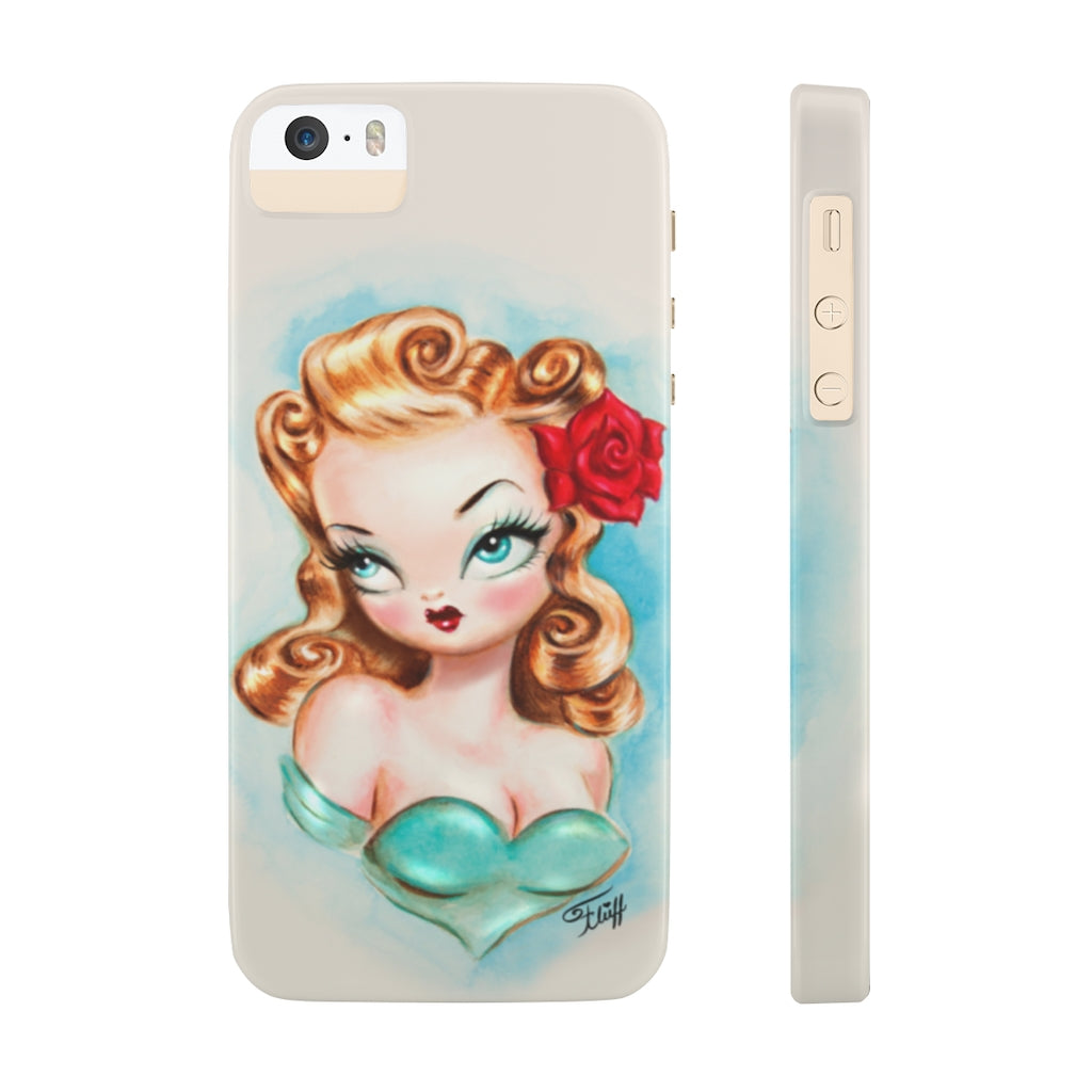 Rockabilly Babydoll Blonde • Case Mate Slim Phone Case