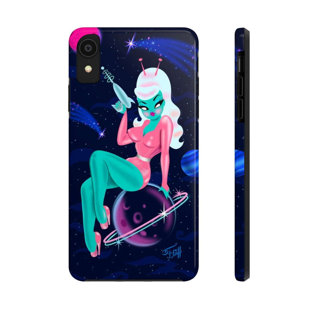 Alien Girl on Saturn • Phone Case