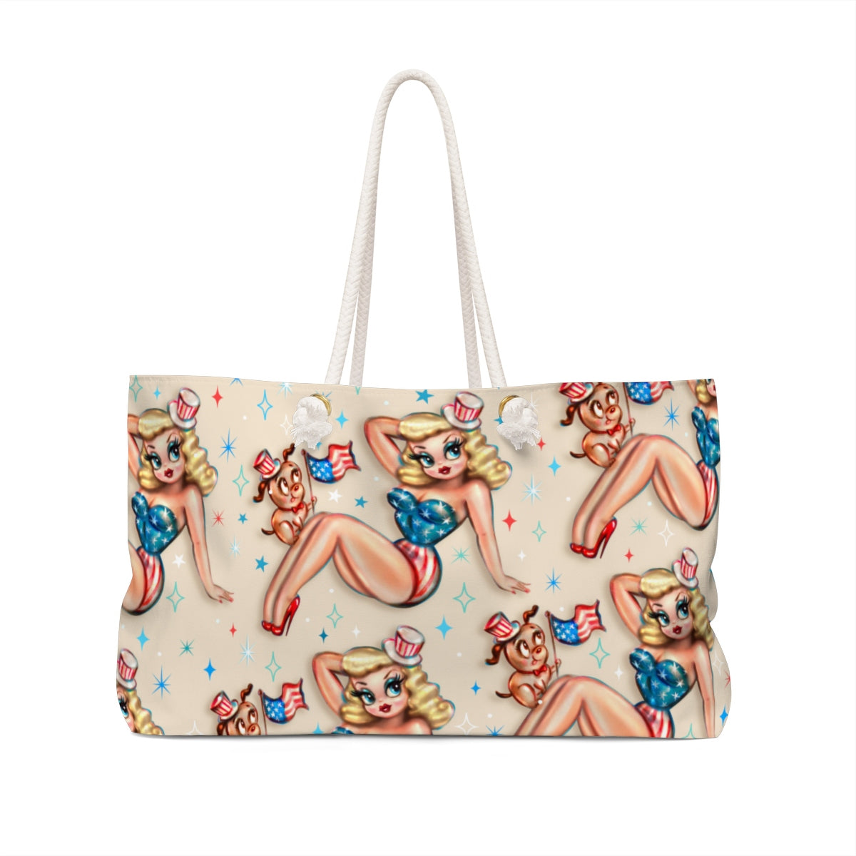 Patriotic Pinup Girl • Weekender Bag